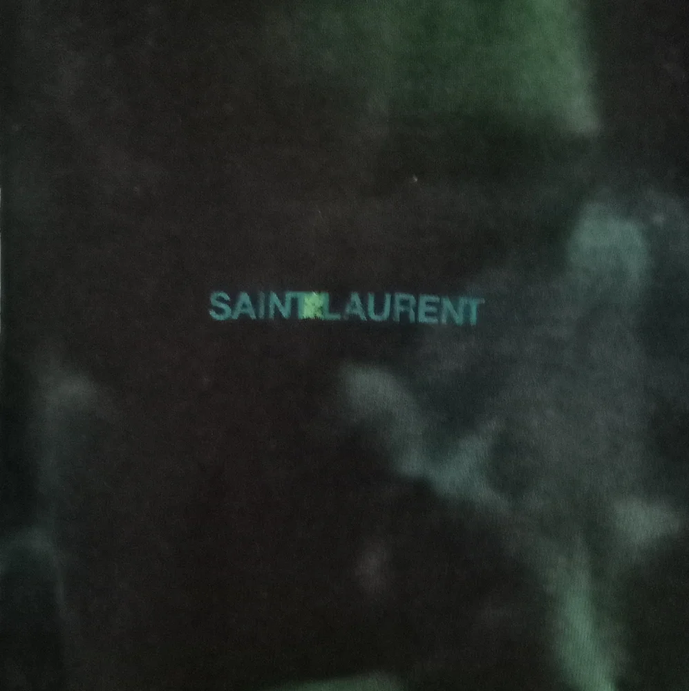 Ysl Saint Laurent Paris XXL tide dye navy blue and money green - Picture 3 of 4